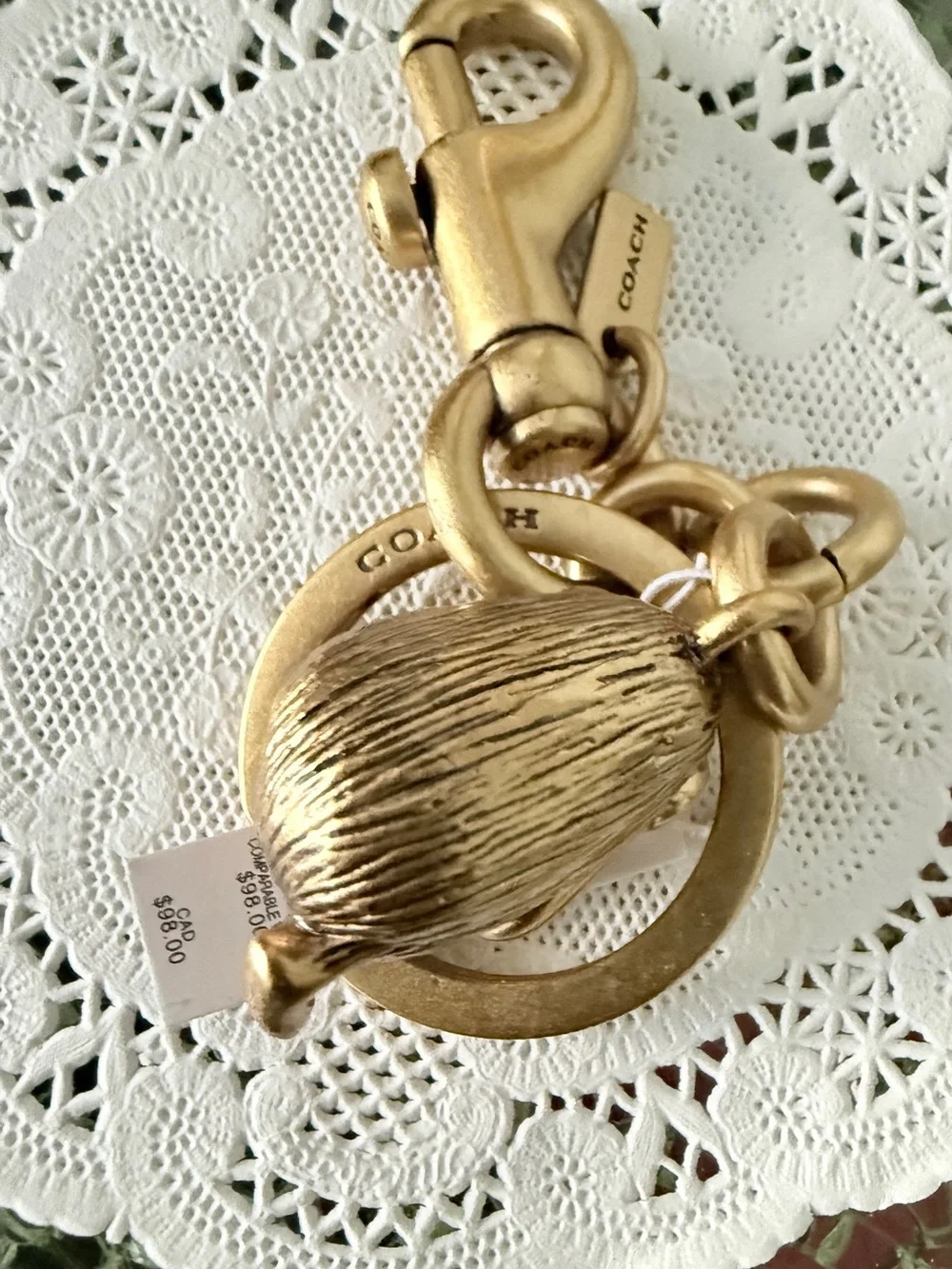 Coach Hedgehog Bag charm